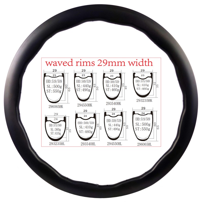 Carbon Fiber Rim Manufacturer - Road Wide 29MM Gravel Bike Carbon Rim