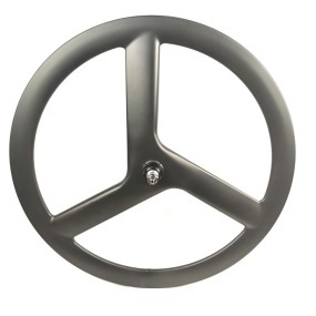 Carbon Tri Spoke Factory - 23MM Width Clincher Fixed Gear 3 Spoke