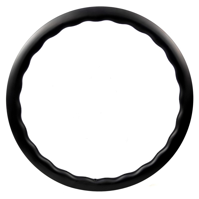 Carbon Road Disc Rim Supplier - Marbled Wavy Shape 24H Gravel Tubeless