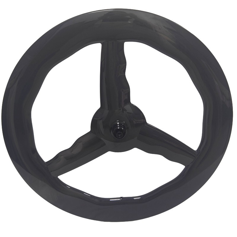 Wave 3 Spoke Factory - Road Bike Carbon Wheels Tri Spoke Front Fixie