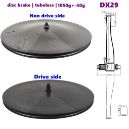 Carbon Fiber Disc Supplier - Aero Ring Disk 29mm Wide Tubeless Marble