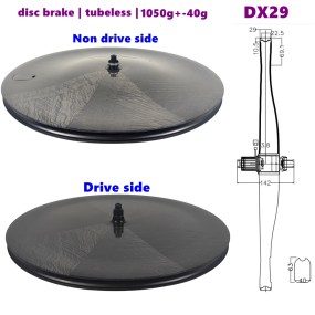 Carbon Fiber Disc Supplier - Aero Ring Disk 29mm Wide Tubeless Marble