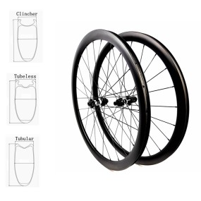 Carbon Cycling Wheels Manufacturer - 38mm High 26mm Wide Tubelees Tubular