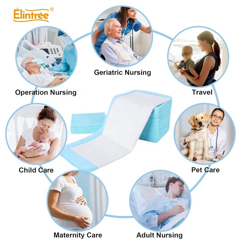 Adult Underpads Factory - Blue Heavy Absorbency Urine Pads