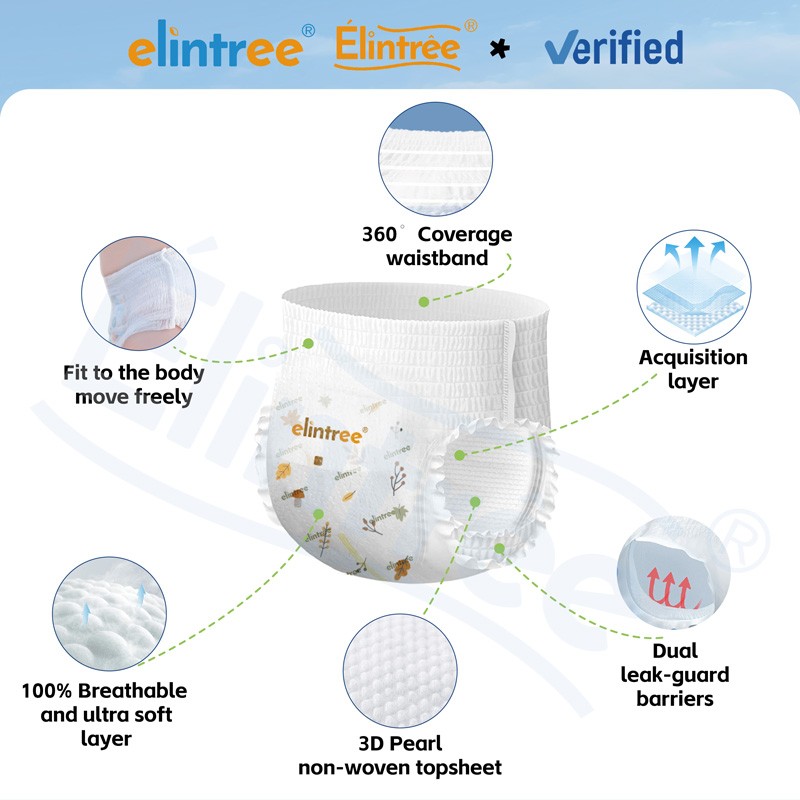 Baby Diaper Pants Factory - OEM High Absorption Pull Up Pants