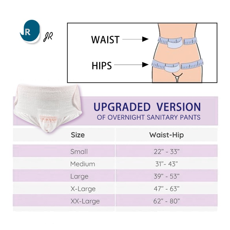 Menstrual Pants Factory - Breathable Magic Tape Design