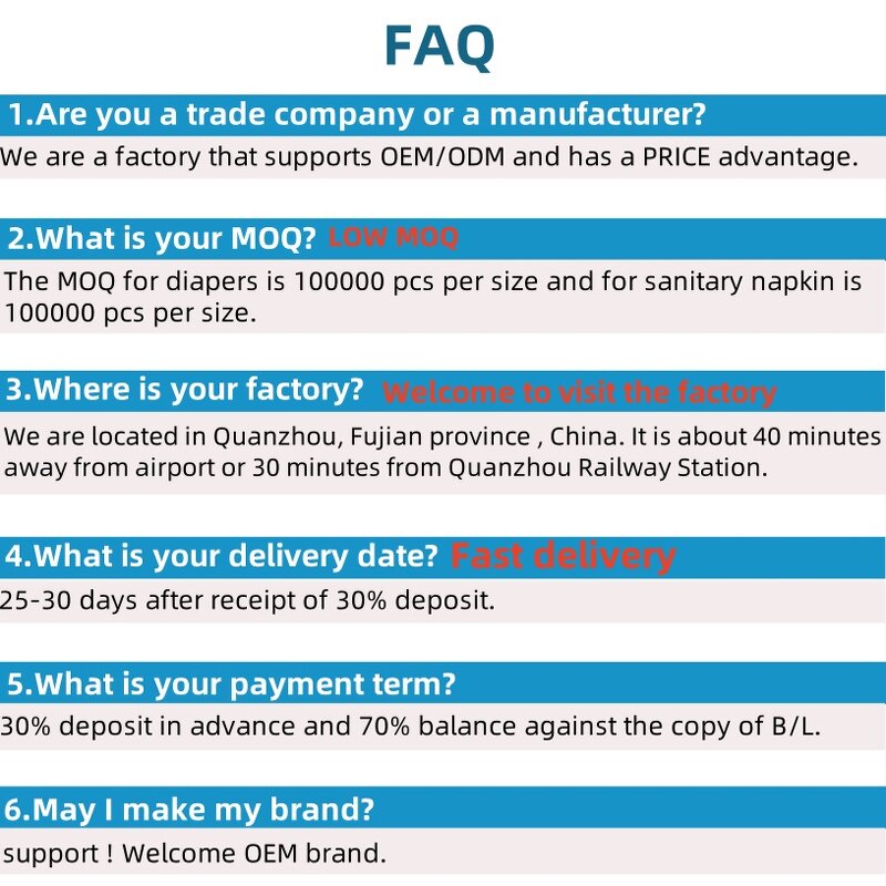 Baby Diapers Supplier - 20 Years Professional Supply