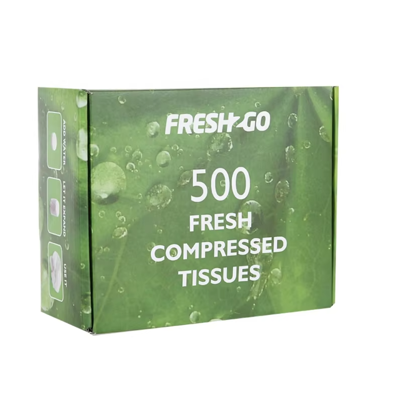 Compressed Towel Factory - OEM 8 Pcs Tube Display