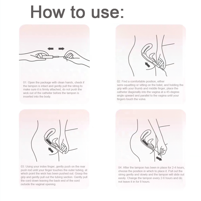 Tampon Supplier - OEM Eco-Friendly Cotton Tampons