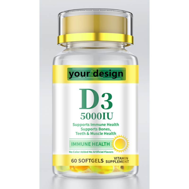 Customize Dietary supplement Vitamin D3 softgel with your logo