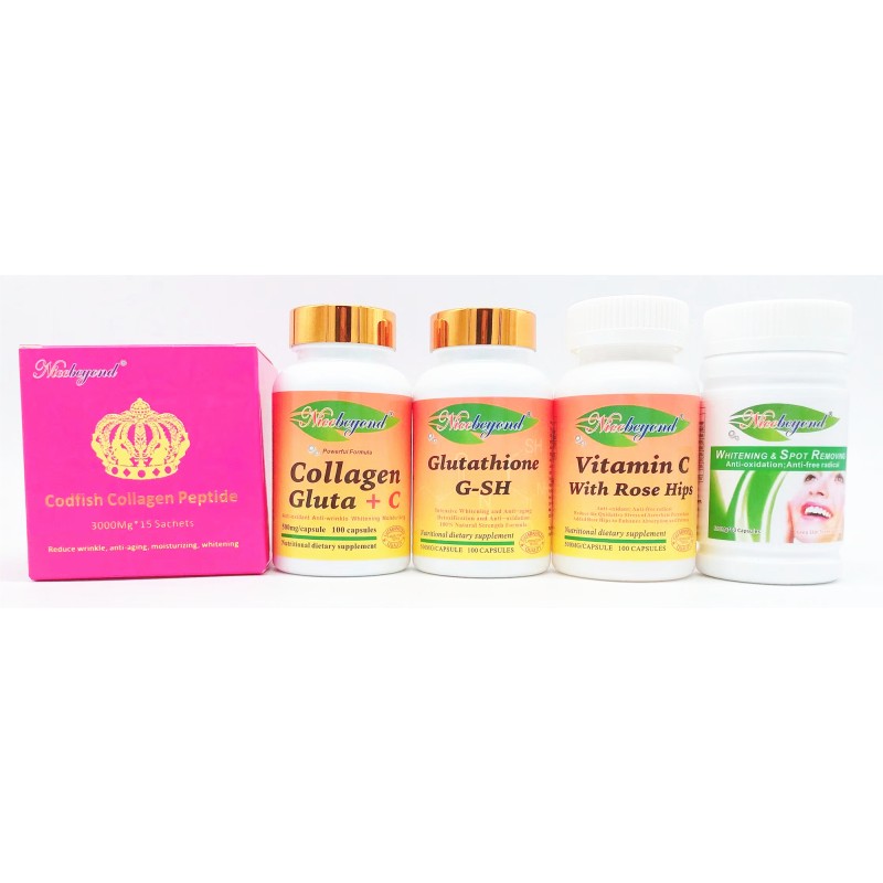 Nicebeyond Whitening Skin Product Gluta Collagen + VC Good for Skin, Hair, Nail, Joint Order Now