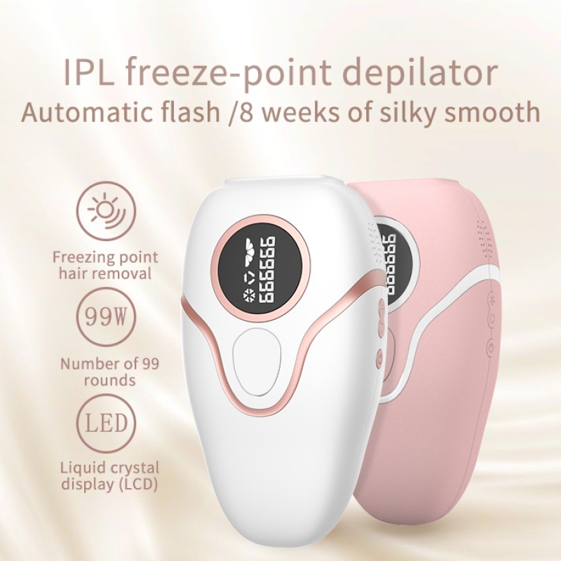 ICE Cooling Home Use IPL Hair Removal Device 999,999 Flashes Painless Hair Removal for Women Whole Body