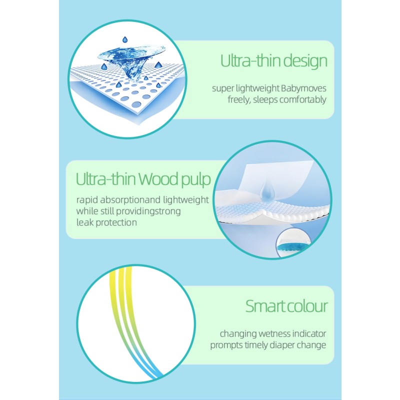 Baby Diapers Factory - Dry Light Breathable No Logo