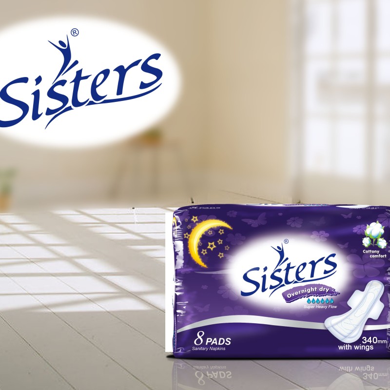 Sanitary Napkins Supplier - Sisters Ultra Thin Cotton Night