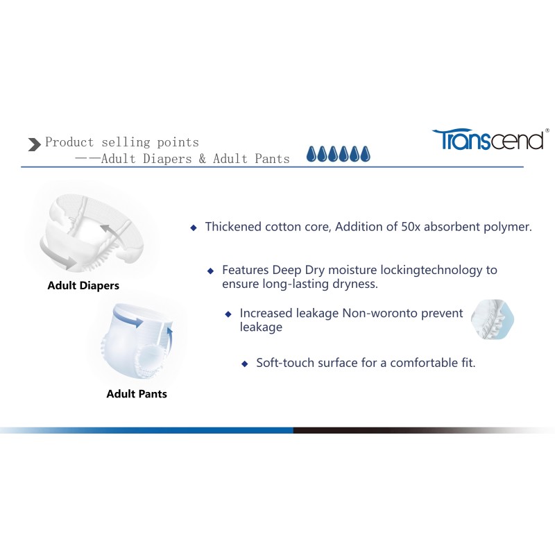 Adult Pull Up Pants Factory - Megasoft Transcend L XL Myanmar