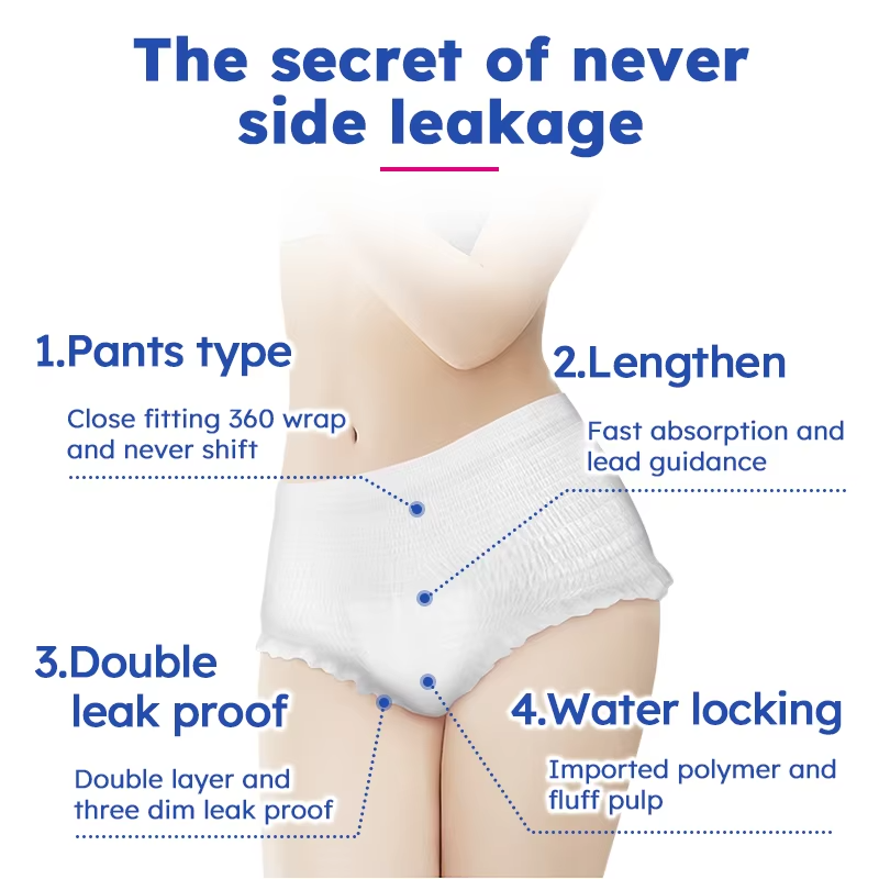 Menstrual Pants Manufacturer - High Waist Overnight Leakproof