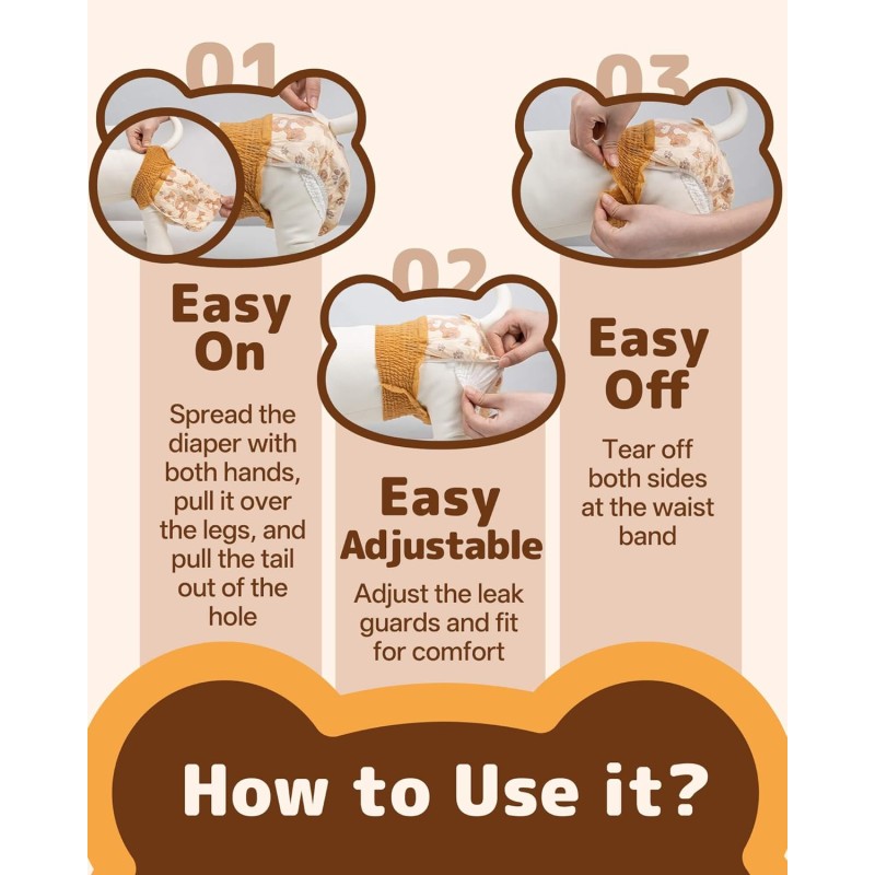 Dog Diapers Supplier - Disposable Super Absorbent Leak-Proof