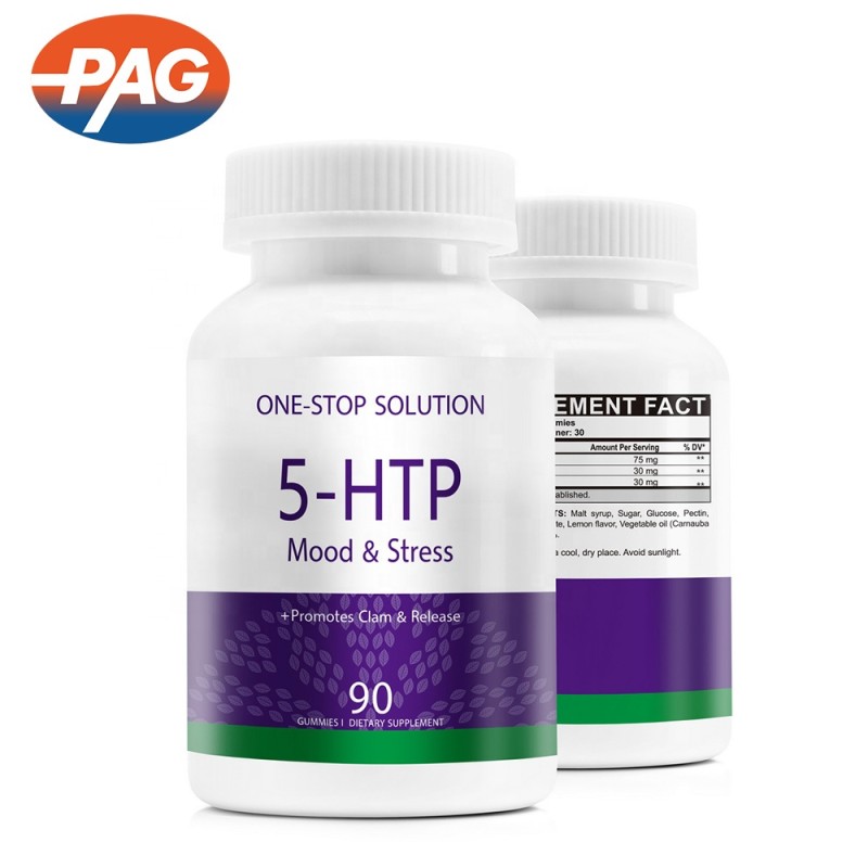 Private Label Sleep Well Gummy L-theanine Passiflora Extract 5-HTP for Adult Without Melatonin