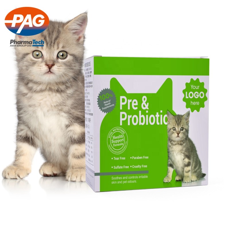 OEM Services Promotes Digestion Animal Feed and Probiotics Powder for Pet Cats