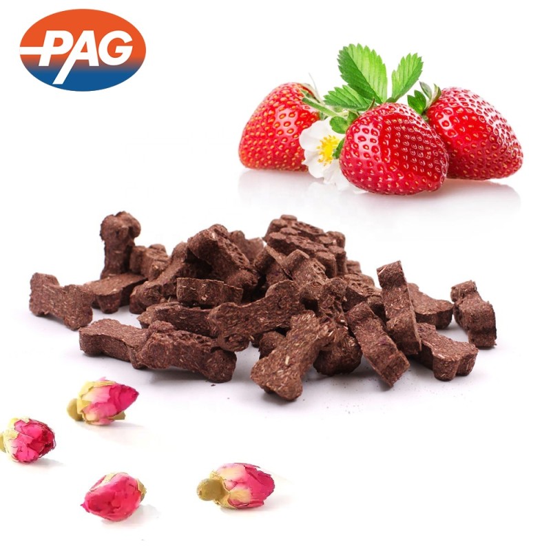 Pet Snacks Natural Grass Biscuit With Rose & Strawberry for Enhanced Dietary Fiber Vitality Organic Chinchilla Wellness Treat