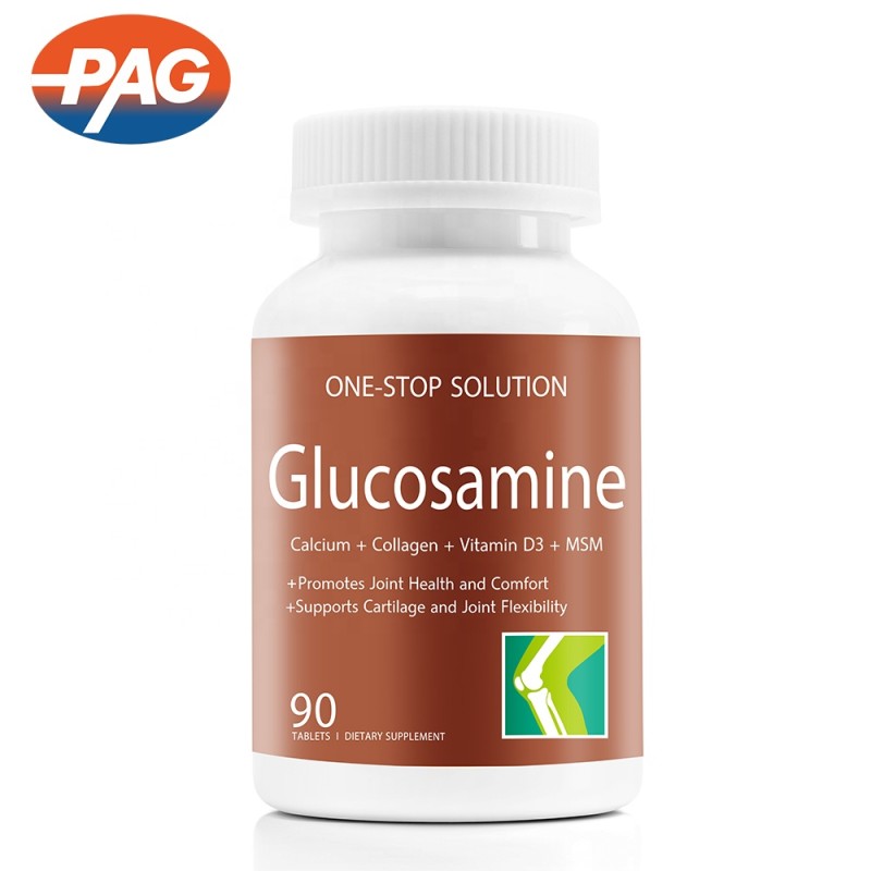 PAG Private Label Joint Healthcare Nutrition Supplement Glucosamine Calcium Collagen Vitamin D3 MSM Tablets