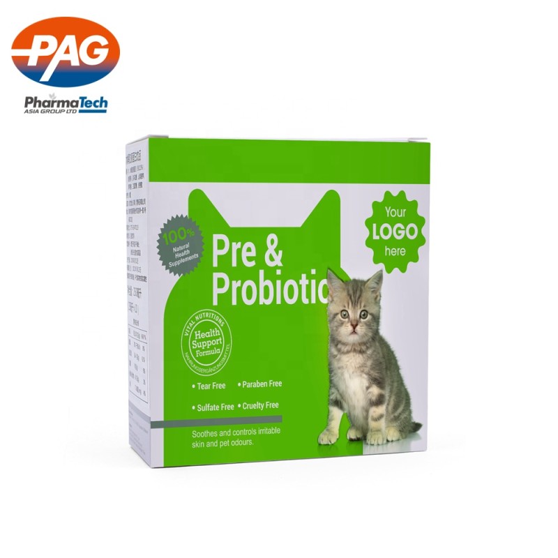 OEM Services Promotes Digestion Animal Feed and Probiotics Powder for Pet Cats