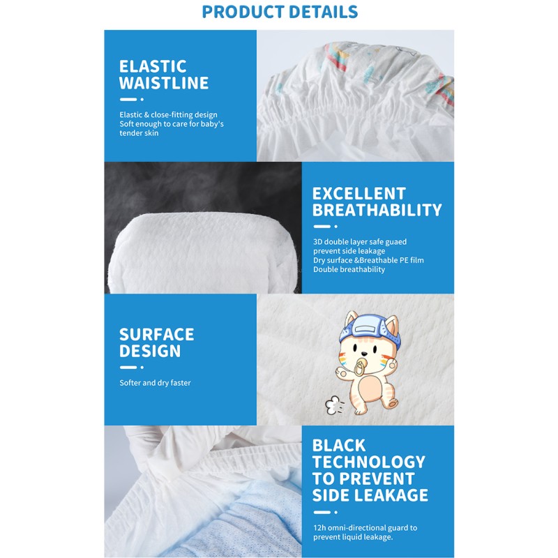 Baby Diaper Manufacturer - BB Kitty Korean Nappy Pallets