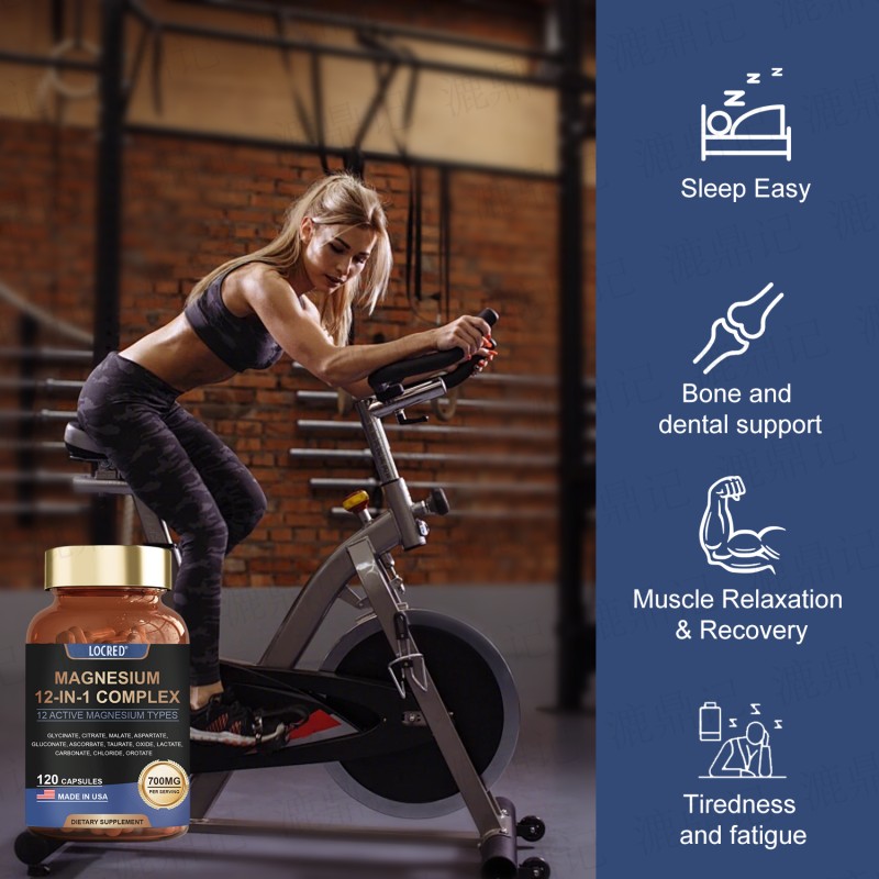 Hot Selling Magnesium Capsules for Adults Stress Relief Sleep Support Nerves & Muscles Metabolism Supplement for Men Women