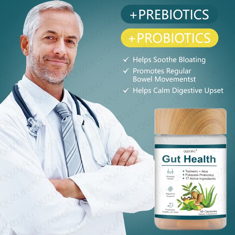 Advanced Gut Health Colon Support Supplement Capsules Cleanse Detox for Improved Digestive Comfort in Adults