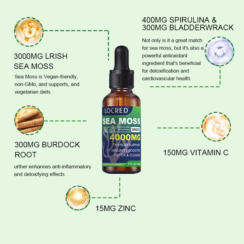 OEM Private Label Liquid Seaweed Extract Drops Customizable Plant Extract Product