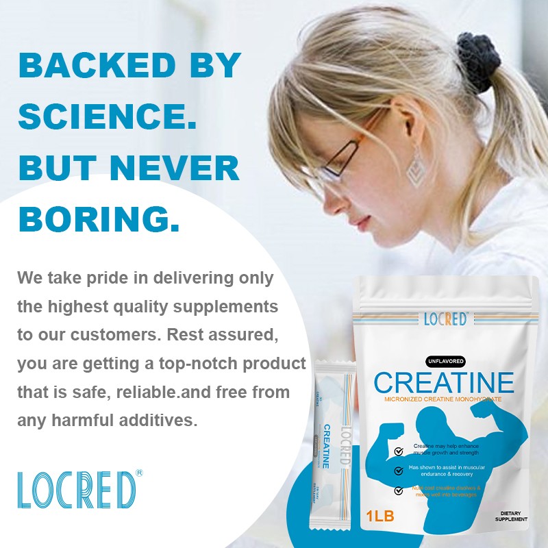 Rapid-Absorption Creatine Monohydrate Powder for Male Female Adults Post-Workout Muscle Growth Recovery Formula Sports Nutrition