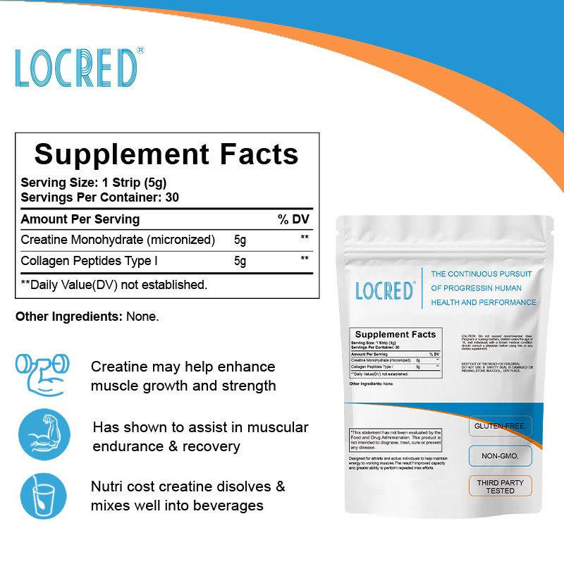 Rapid-Absorption Creatine Monohydrate Powder for Male Female Adults Post-Workout Muscle Growth Recovery Formula Sports Nutrition