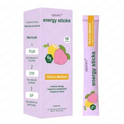OEM Energy Sticks Custom Label 10 Peach Flavour Herbal Supplements Hot Selling Mood Booster Motivation Instant Powder