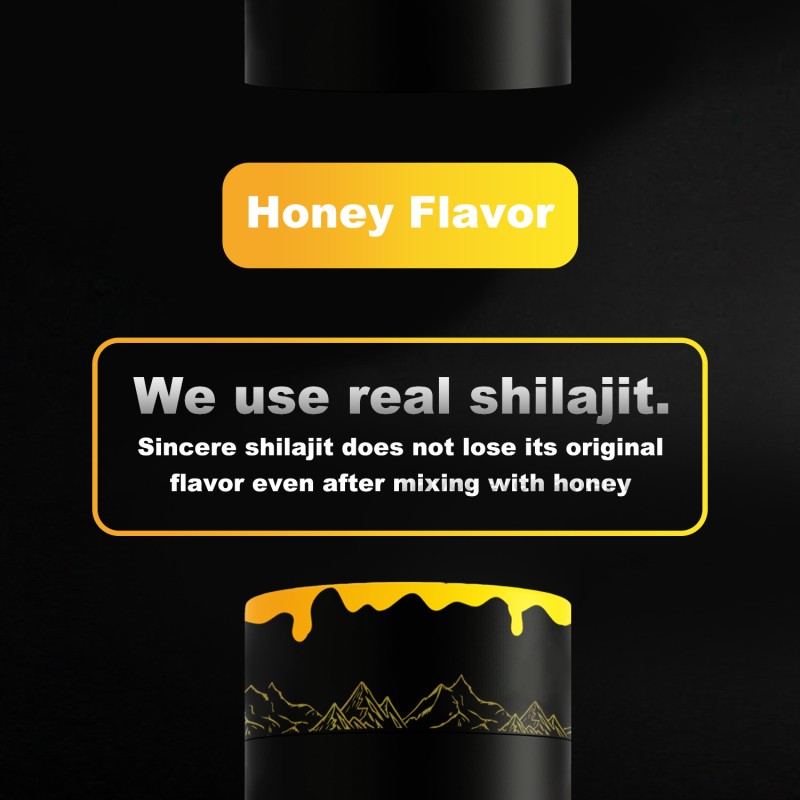 Shilajit Honey Sticks 30 Sticks Pure Himalayan Resin With High Potency Herbal Blend for Energy Boost & Immune Support