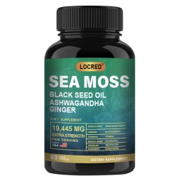 Factory Direct Ashwagandha Ginger Sea Moss and Black Seed Oil Capsules Natural Healthcare Supplement for Adults
