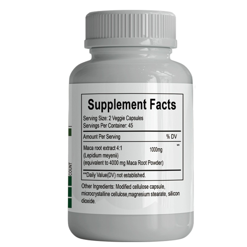 Nature Made Maca Root Capsules Highly Purified Peruvian Maca Ultra High Strength Factory Direct for Adults