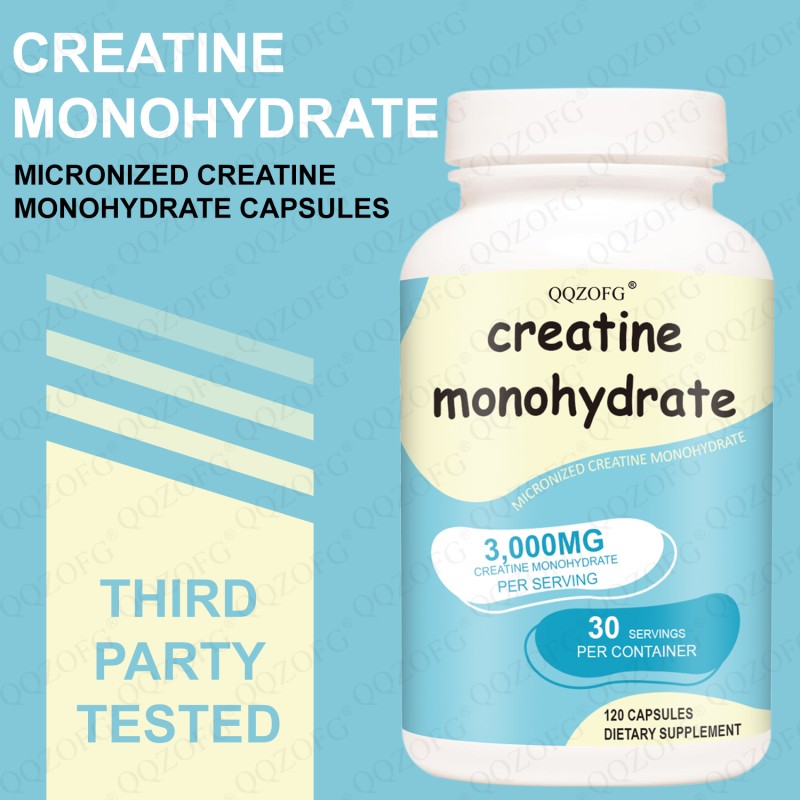 OEM Creatine Monohydrate Capsules Pre-Workout Muscle Size Strength Supplements Herbal Sports Nutrition Product for Adults