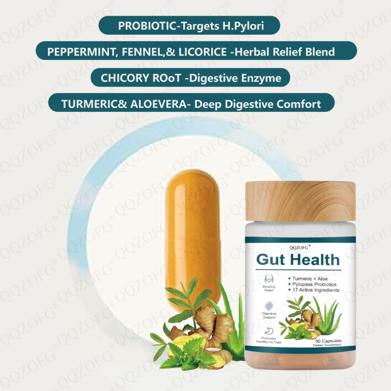 Advanced Gut Health Colon Support Supplement Capsules Cleanse Detox for Improved Digestive Comfort in Adults
