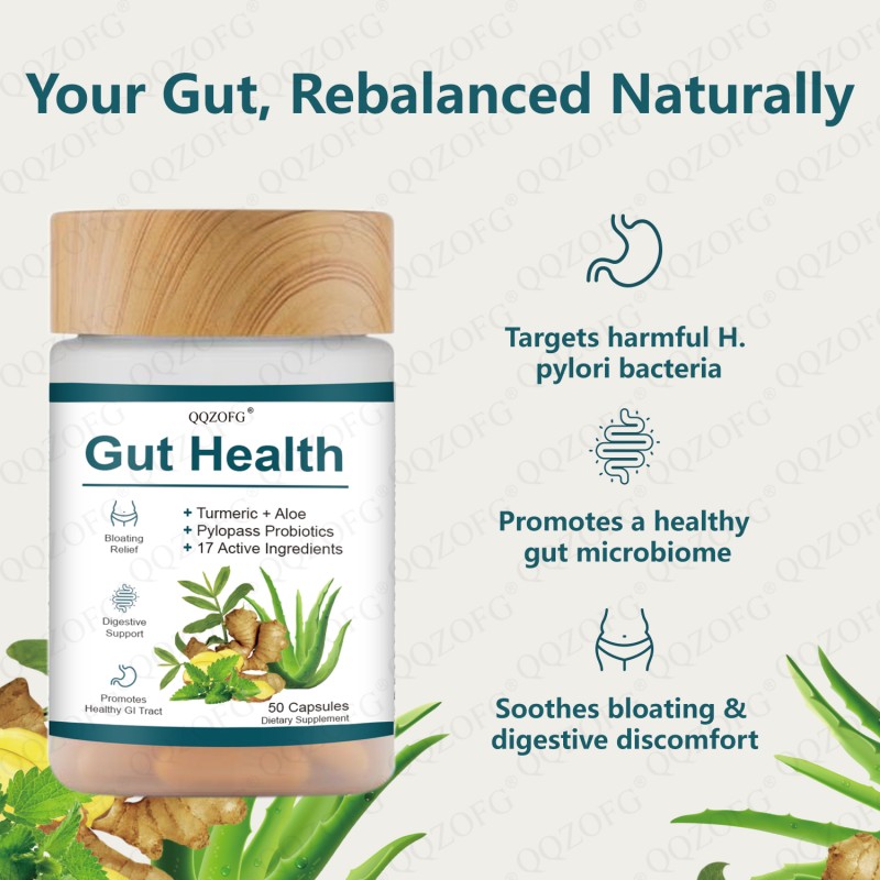 Advanced Gut Health Colon Support Supplement Capsules Cleanse Detox for Improved Digestive Comfort in Adults