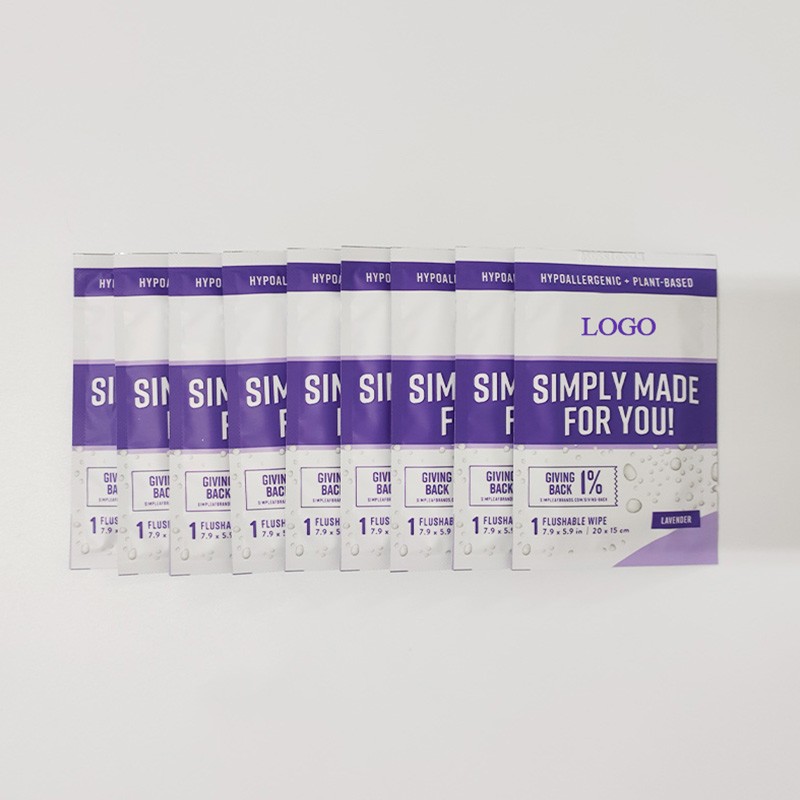 Wet Wipes Factory - Custom Flushable Lavender 30 PCS