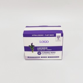 Wet Wipes Factory - Custom Flushable Lavender 30 PCS