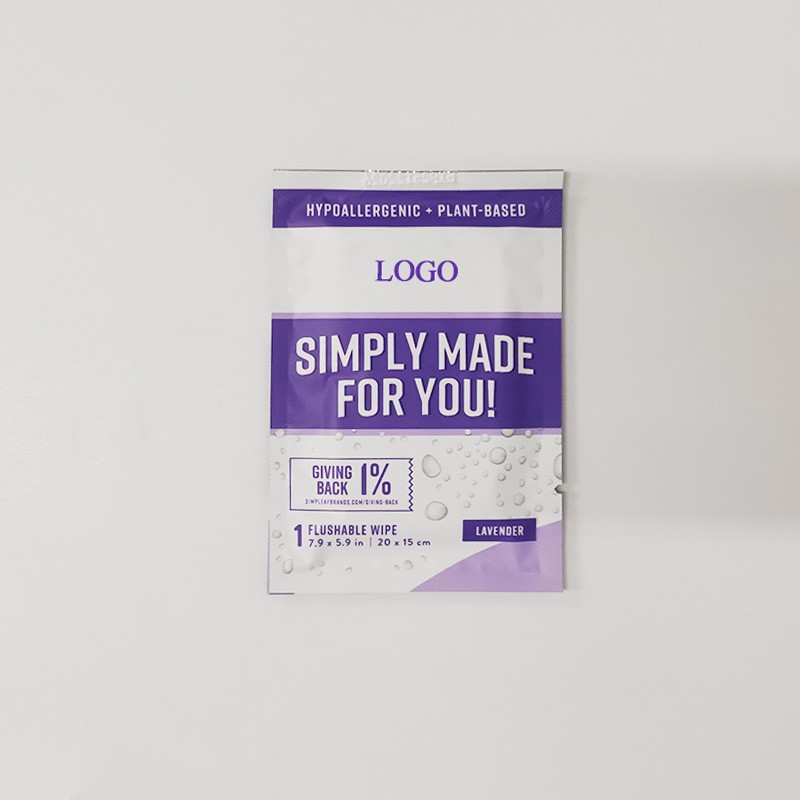 Wet Wipes Factory - Custom Flushable Lavender 30 PCS