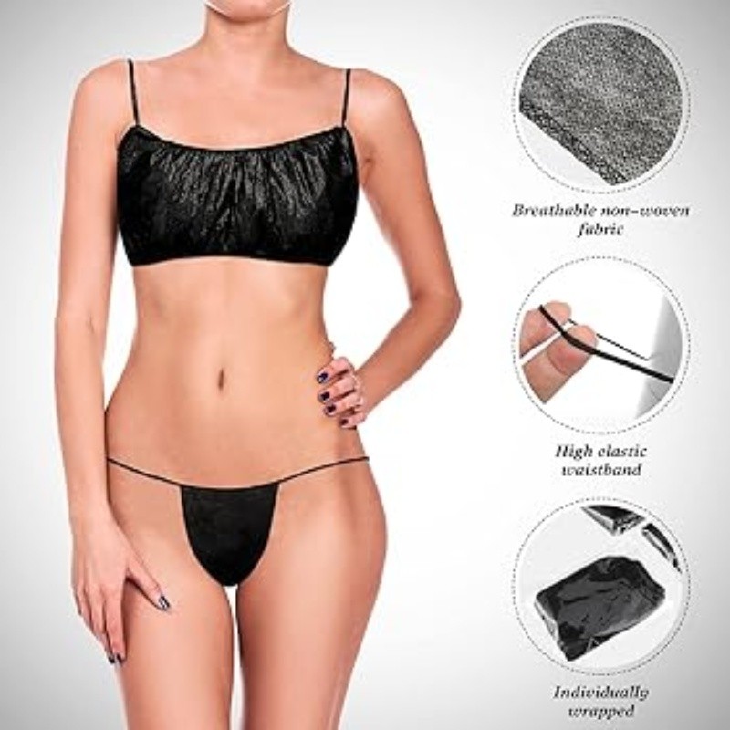 Disposable Underwear Manufacturer - Microfiber Travel Black