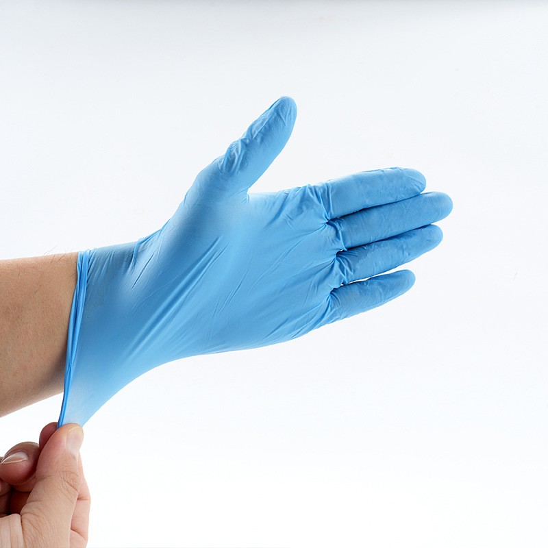 Nitrile Gloves Factory - Premium Custom Blue Elastic