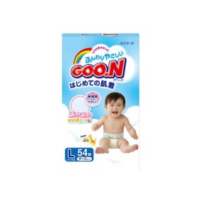 Baby Diapers Factory - GOO.N L-size Tape 54pcs 3D Leak Prevention
