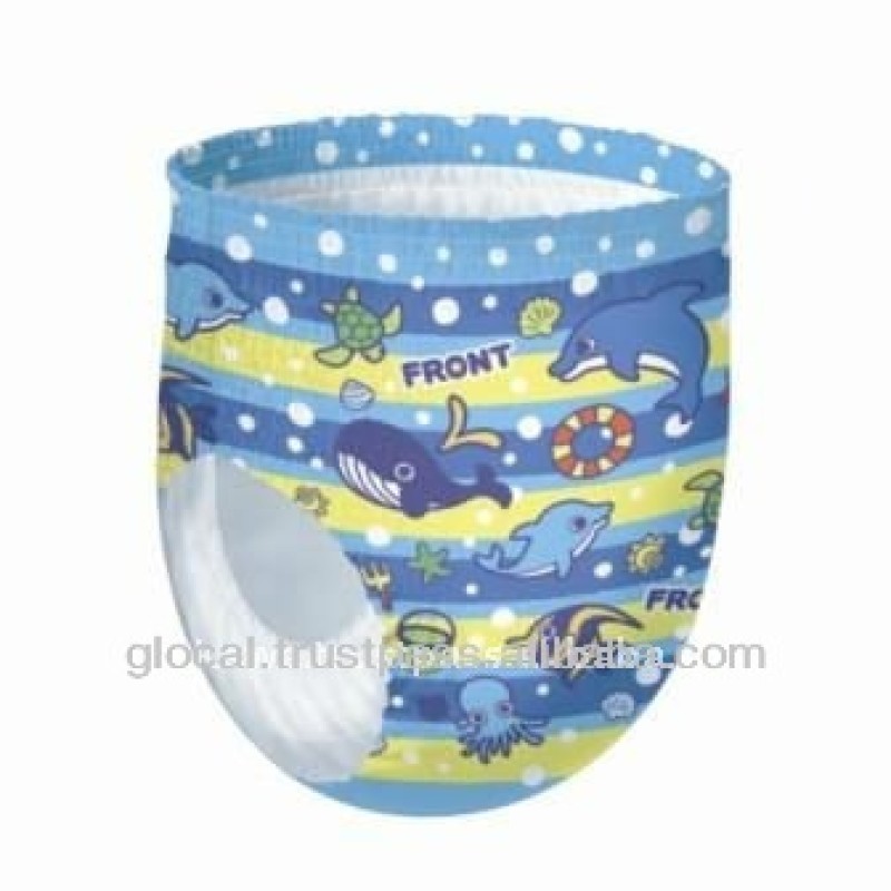 Swimming Diapers Manufacturer - GOO.N M-Size Blue Boys Ultra Thin