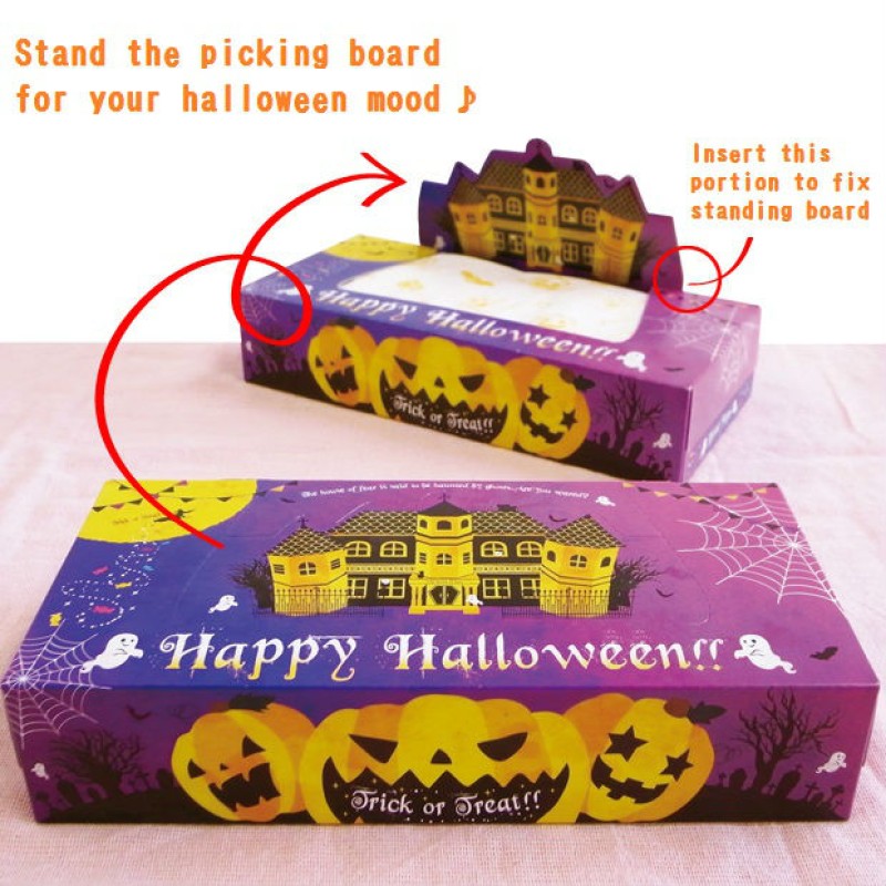 Facial Tissues Manufacturer - Halloween 2-Ply 120W Recycled Pulp