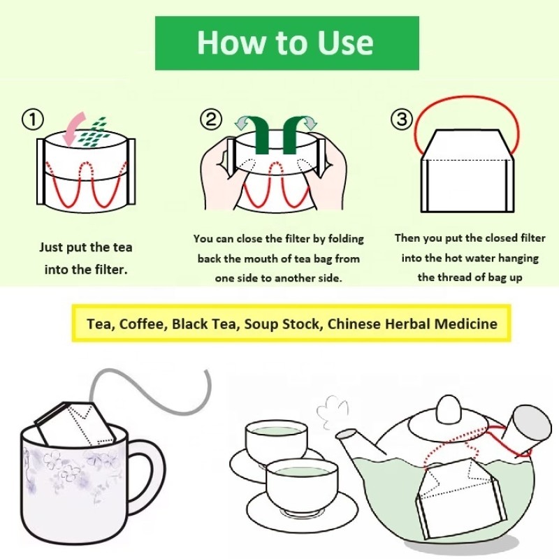 Tea Bag Manufacturer - Traditional Disposable String Green Tea