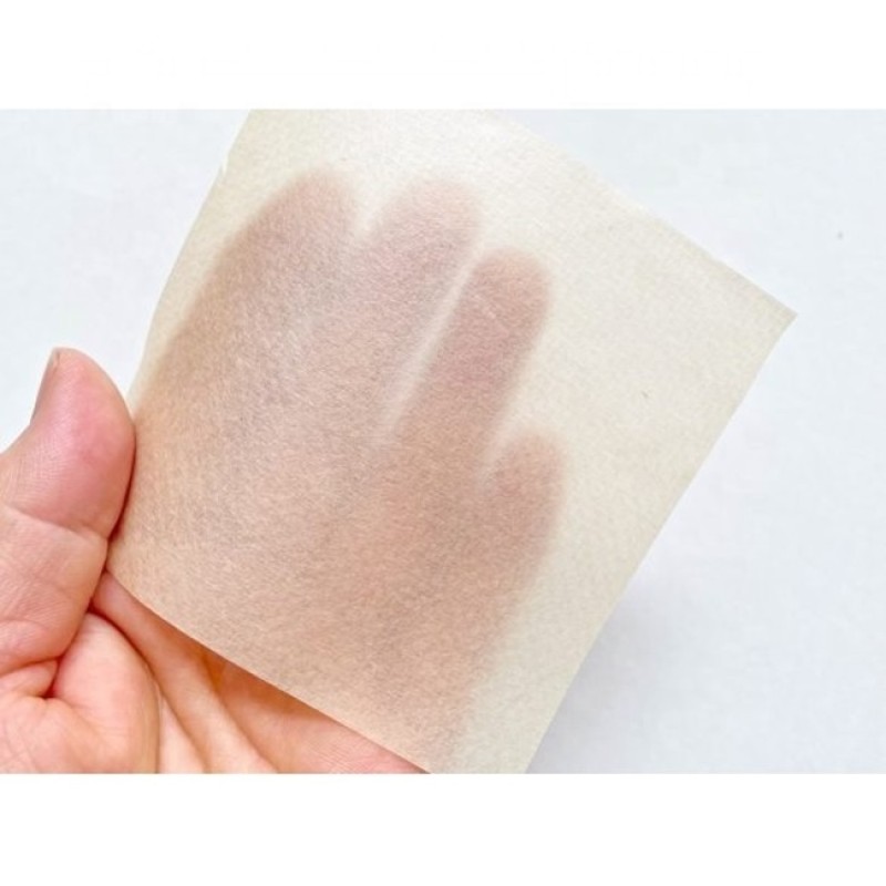 Oil Blotting Paper Factory - Natural Silk 40 Sheets 90x90mm Pink