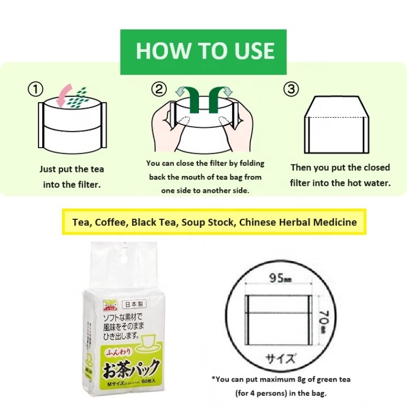 Tea Bag Manufacturer - Disposable Polyester 60p Green Tea